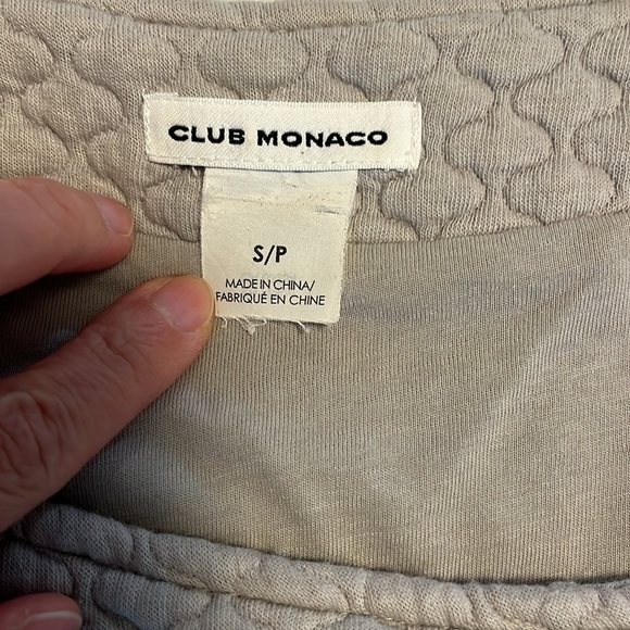 Club Monaco Quilted cropped Jacket size small - Picture 2 of 7